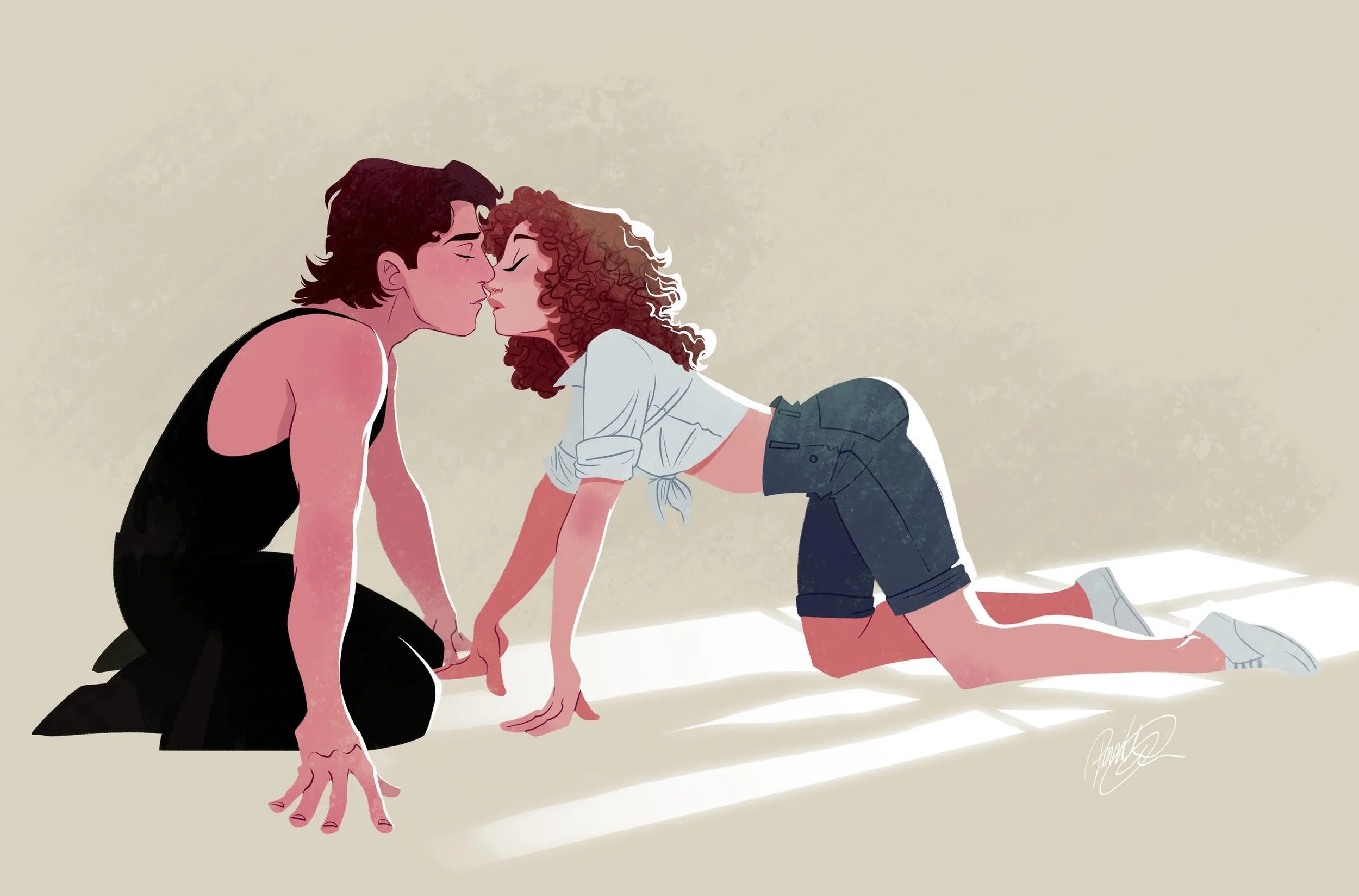 Rewatched Dirty Dancing and felt nostalgic, so I wanted to draw one of my favorite scenes. This movie never gets old ❤️

Scroll for progress shots, including the rough color sketch.
#dirtydancing #pernilleoerum #drawing #patrickswayze #jennifergrey
