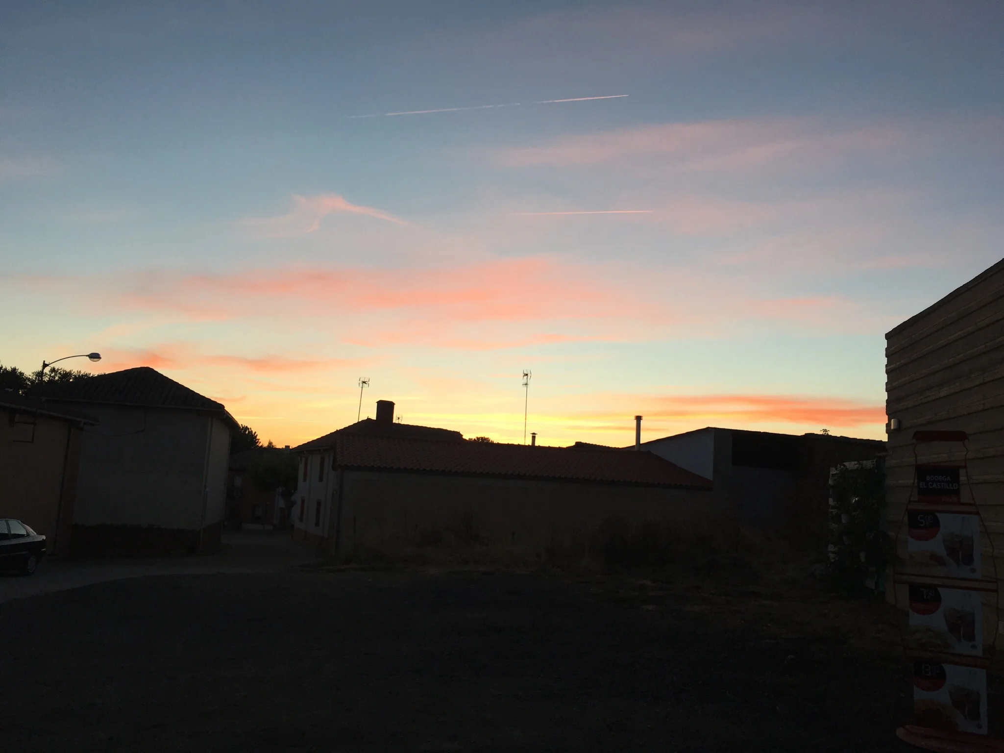 Sunset before the halfway point.