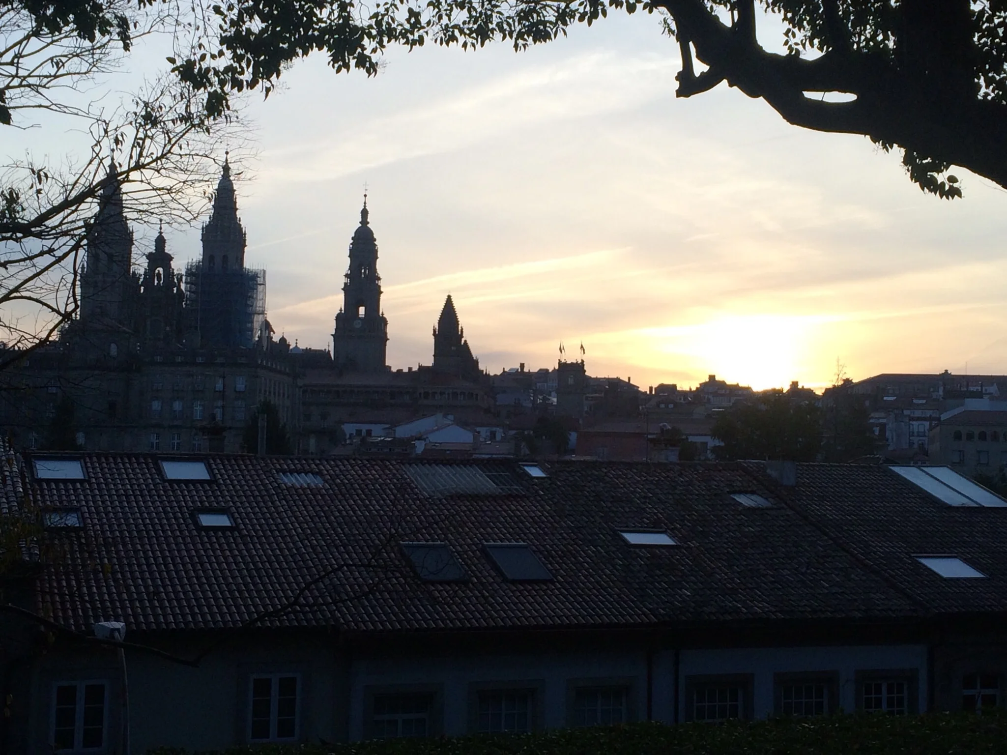 Sun fades on a glorious and special day