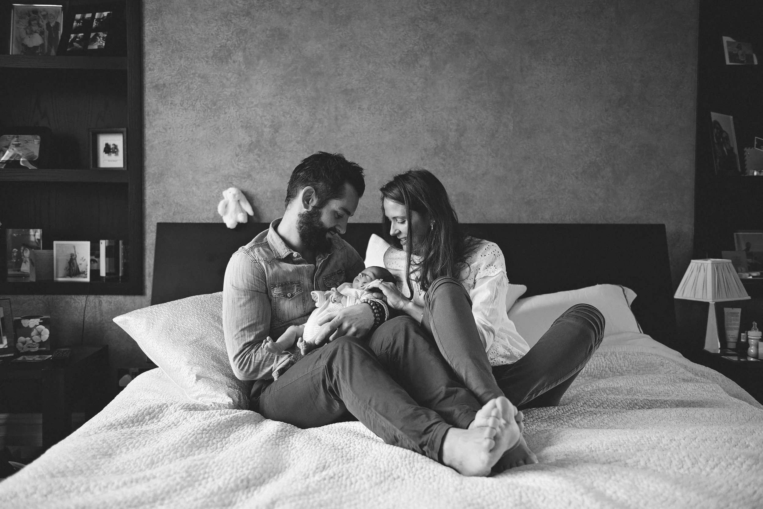 Black and white family photographers