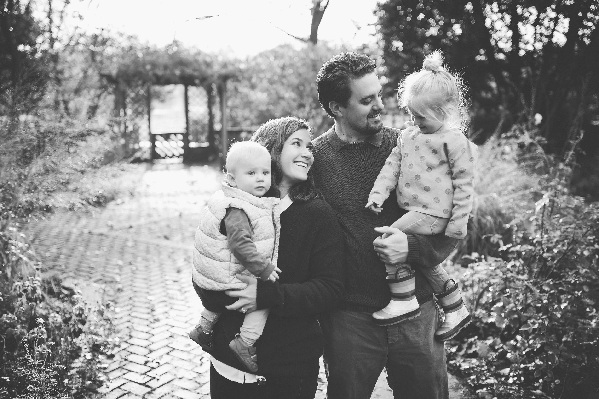 Portrait of family in Battersea Park