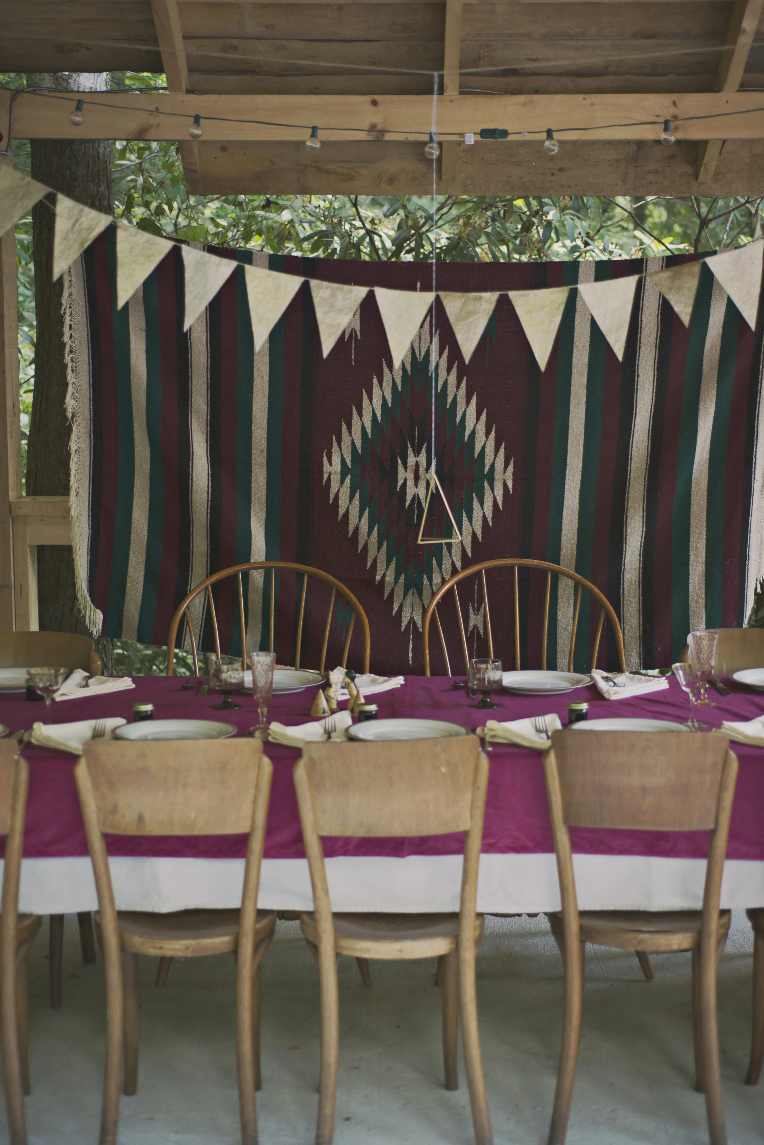 Bohemian feel to their whole wedding which was so very them!