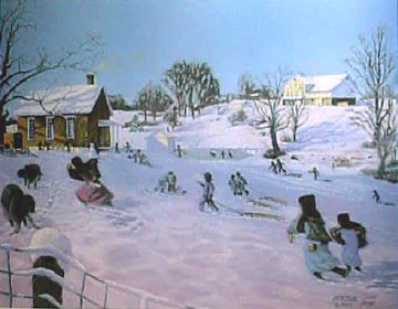 Recess at First Snow - Signed & Numbered Limited Edition Print Size 14" x 18" (Edition size: 950) Price: $75