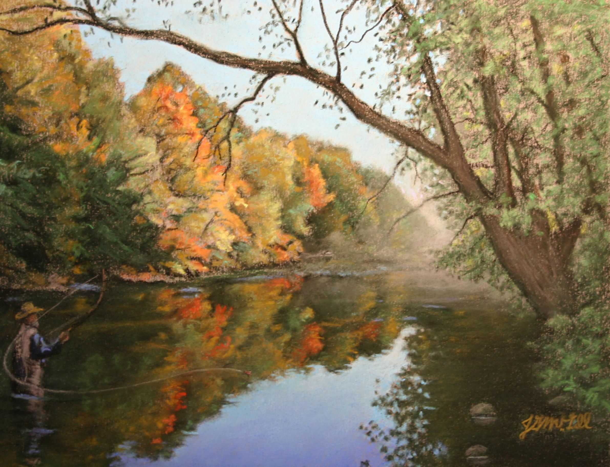In the Shade, pastel