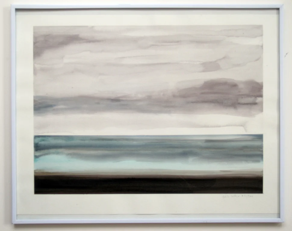 Sea Study (#2.1.2008), 2008, watercolor on paper, 15”x20"