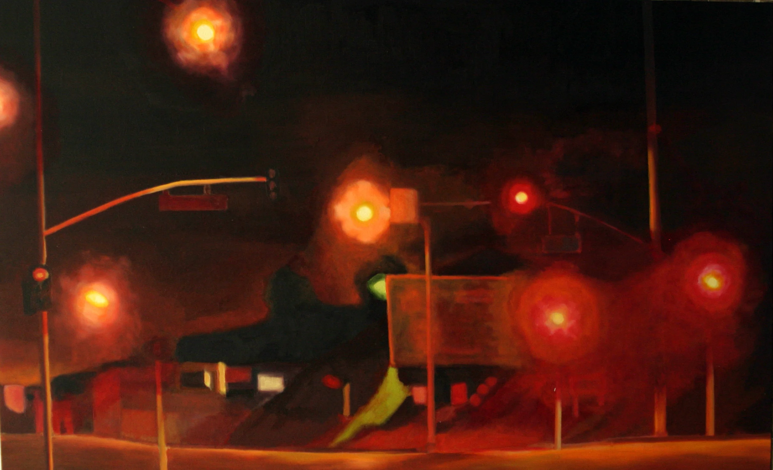 Sunset, 2005, oil on canvas, 30"x48"