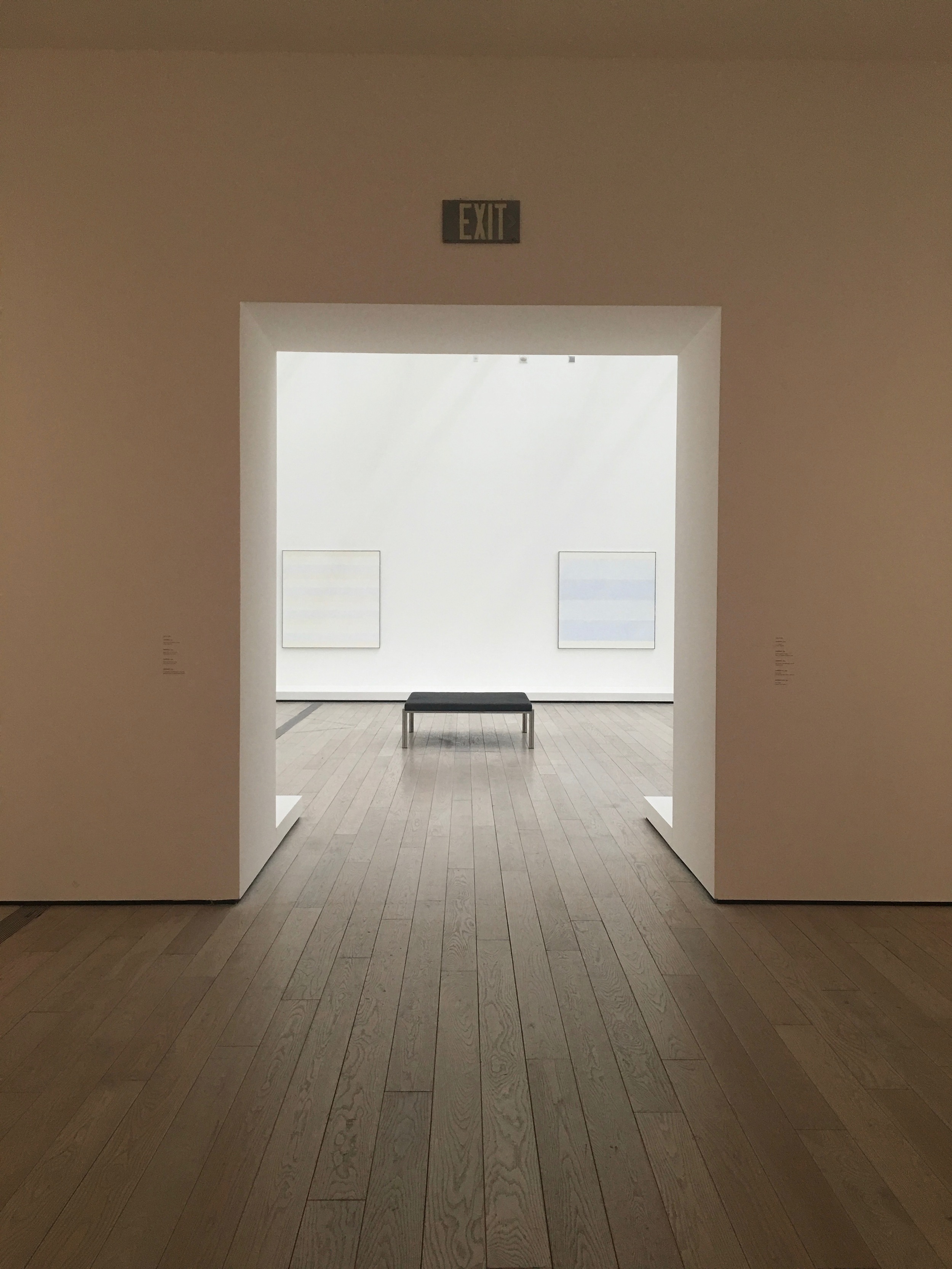 Agnes Martin Installation at LACMA 