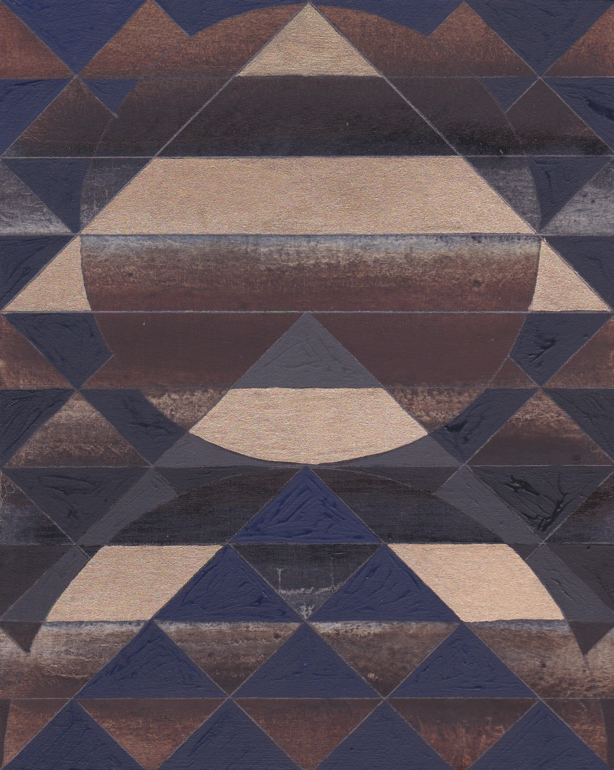 Pyramid Moon, 2018. Oil on Panel. 10"x8" (25x20cm)