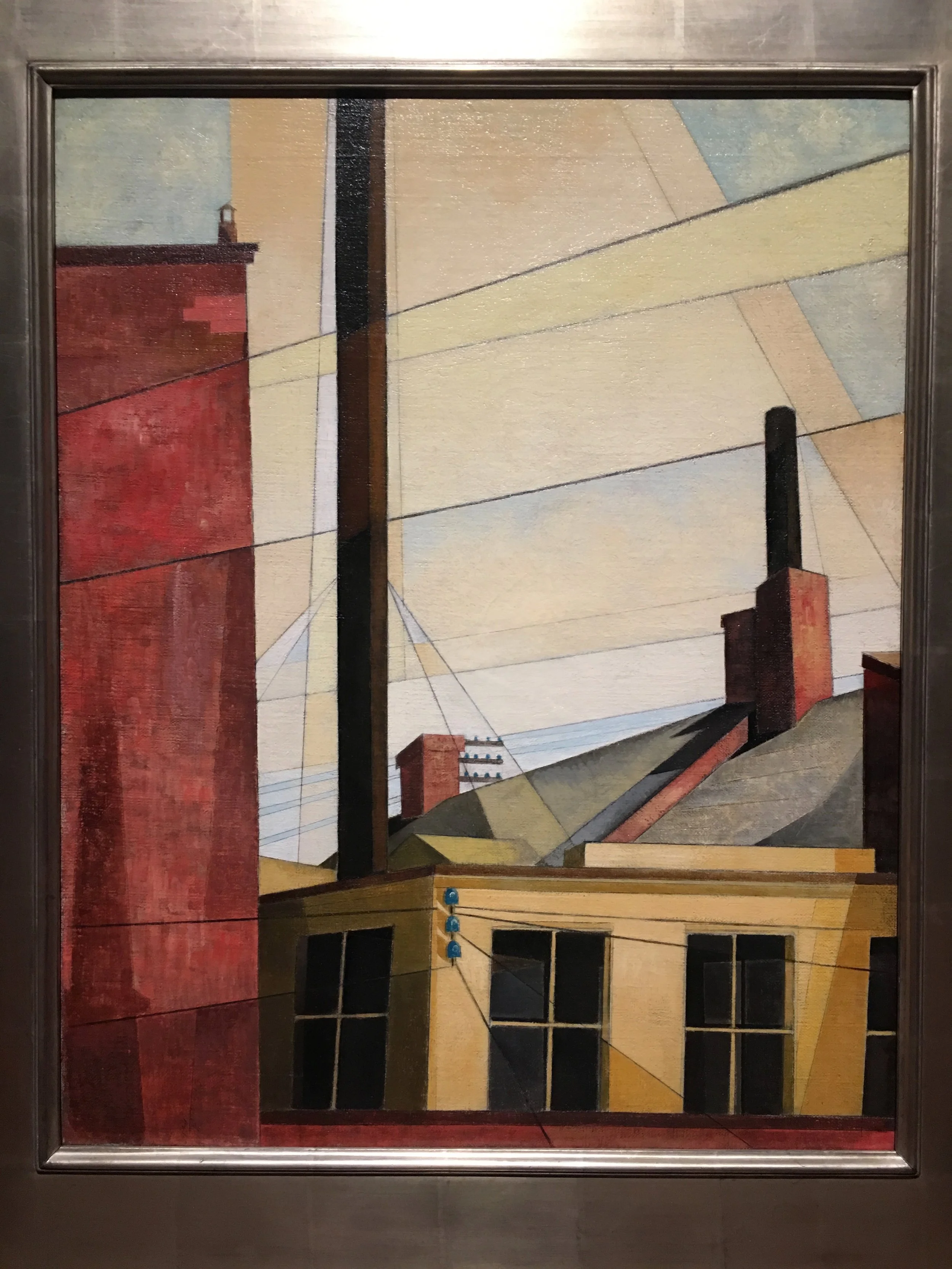 Charles Demuth, Fromt he Garden of the Chåteau, 1921-25, Oil on Canvas
