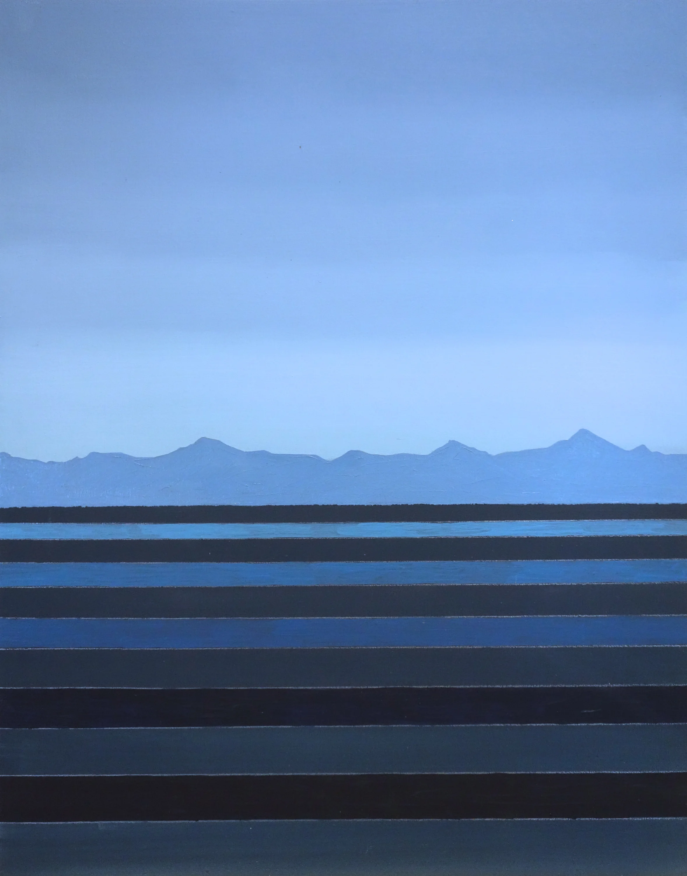 Deep Blue. 2018. Oil on Panel. 14"x11"