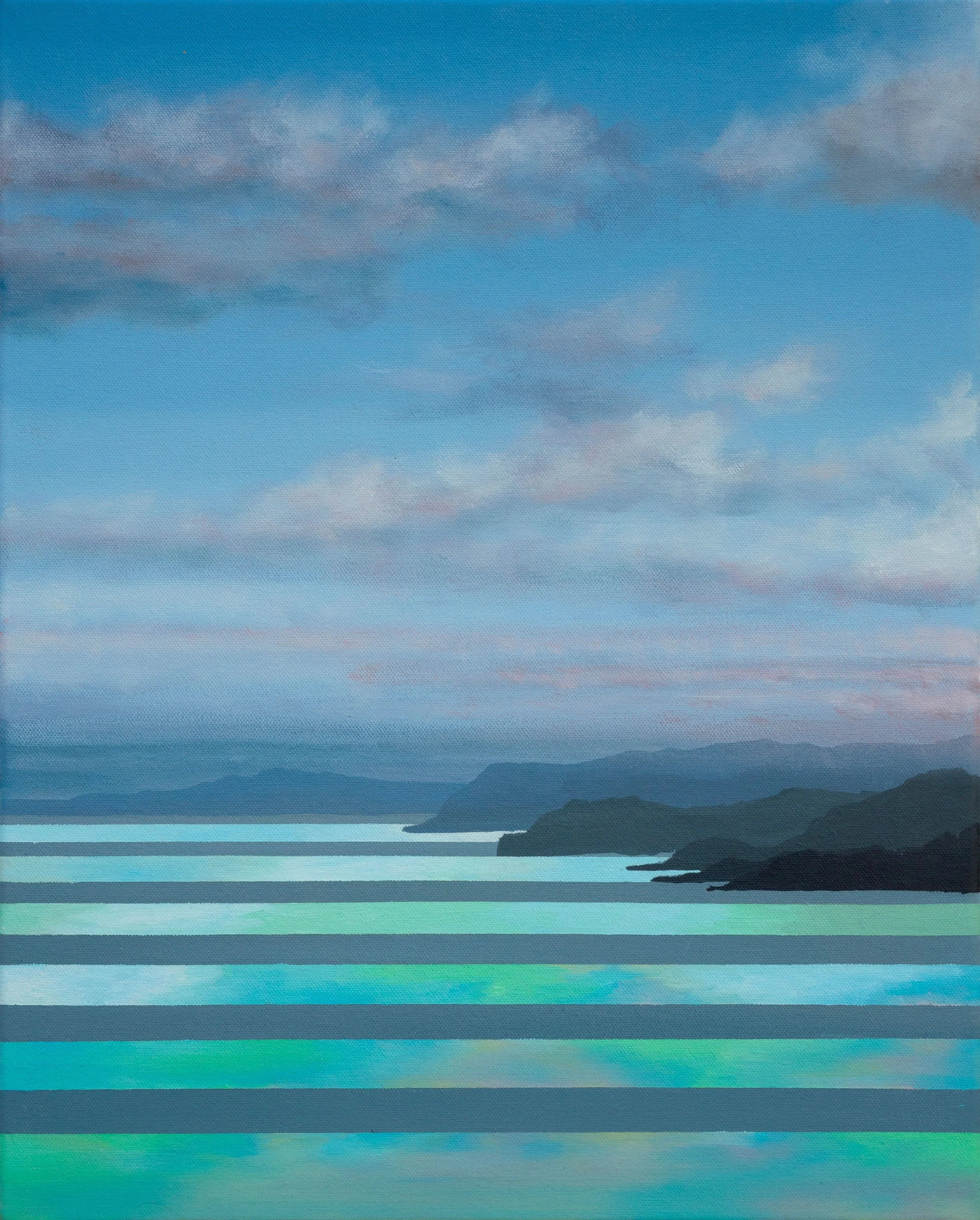 Beyond the Headlands. 2026. Oil on Canvas. 20"x16"x.75"