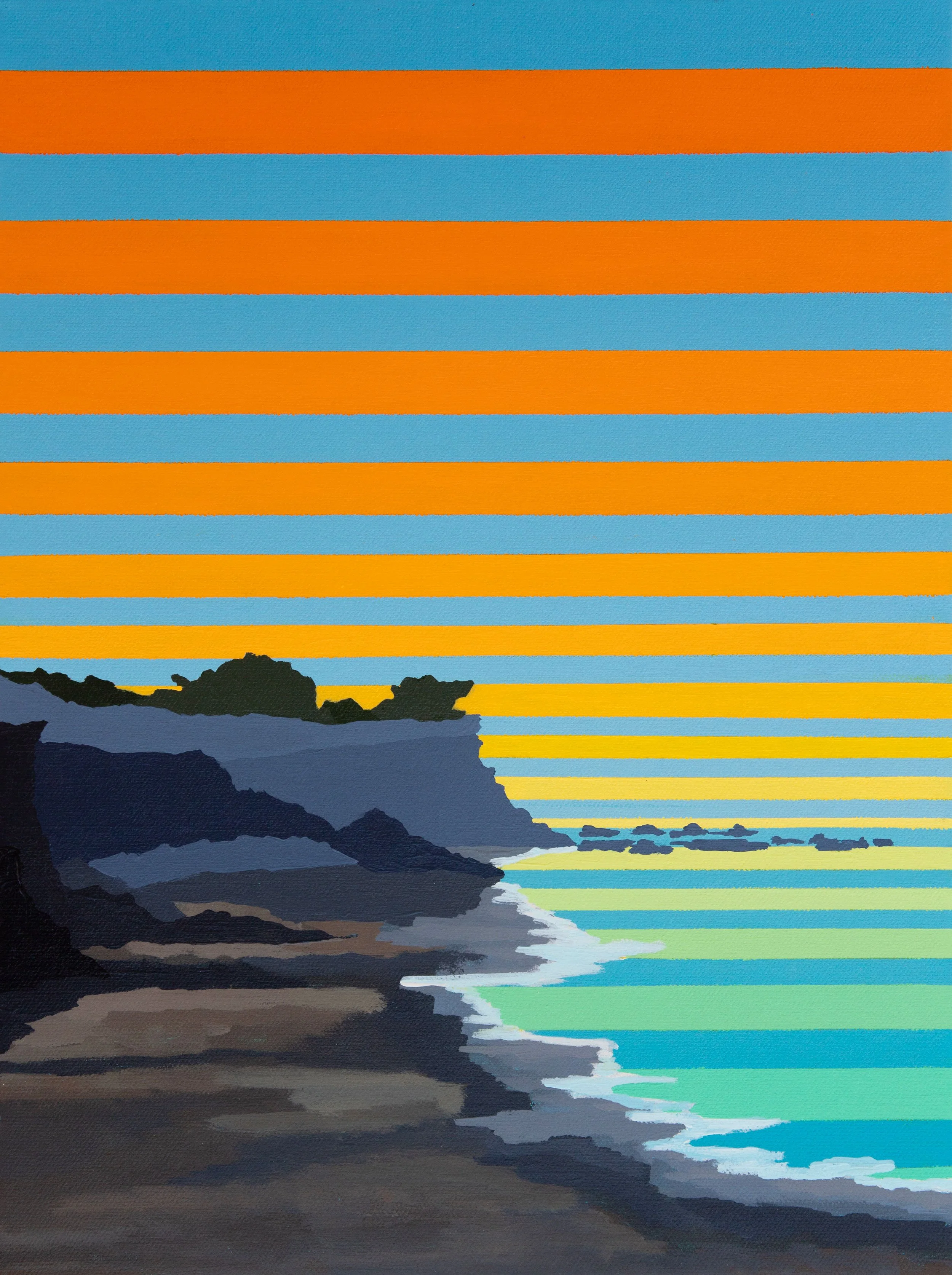 Cambria Coast. 2026. Acrylic on Canvas. 16"x12"x.75"