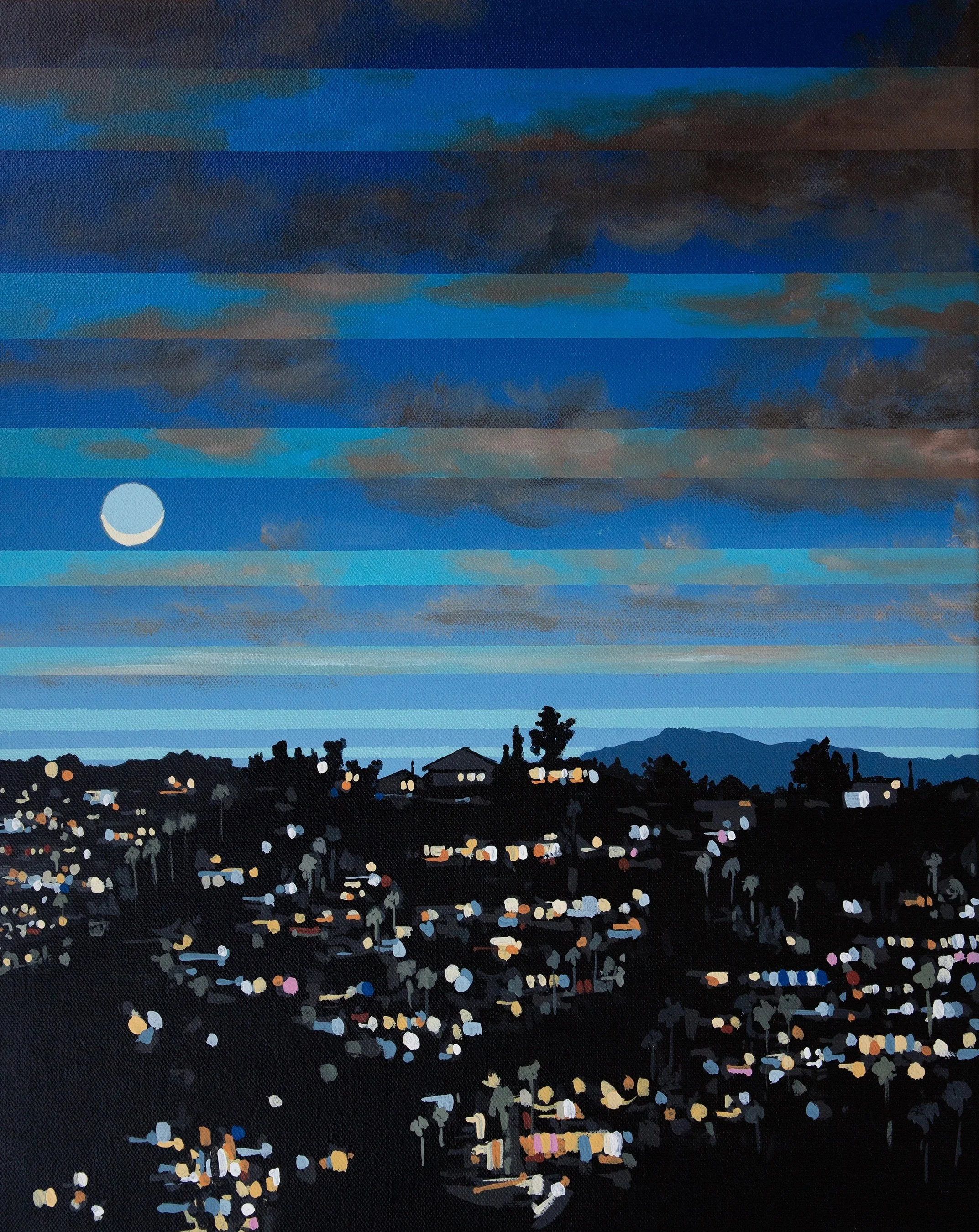 Twilight no. 138, 2026. Acrylic and Oil on Canvas. 20"x16"