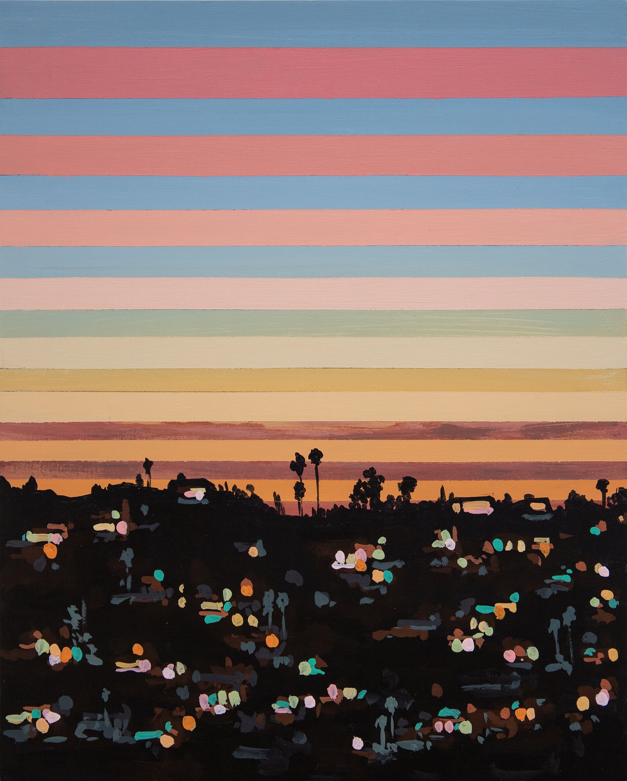 Twilight no. 143, 2026. Acrylic on Panel, 10"x8"