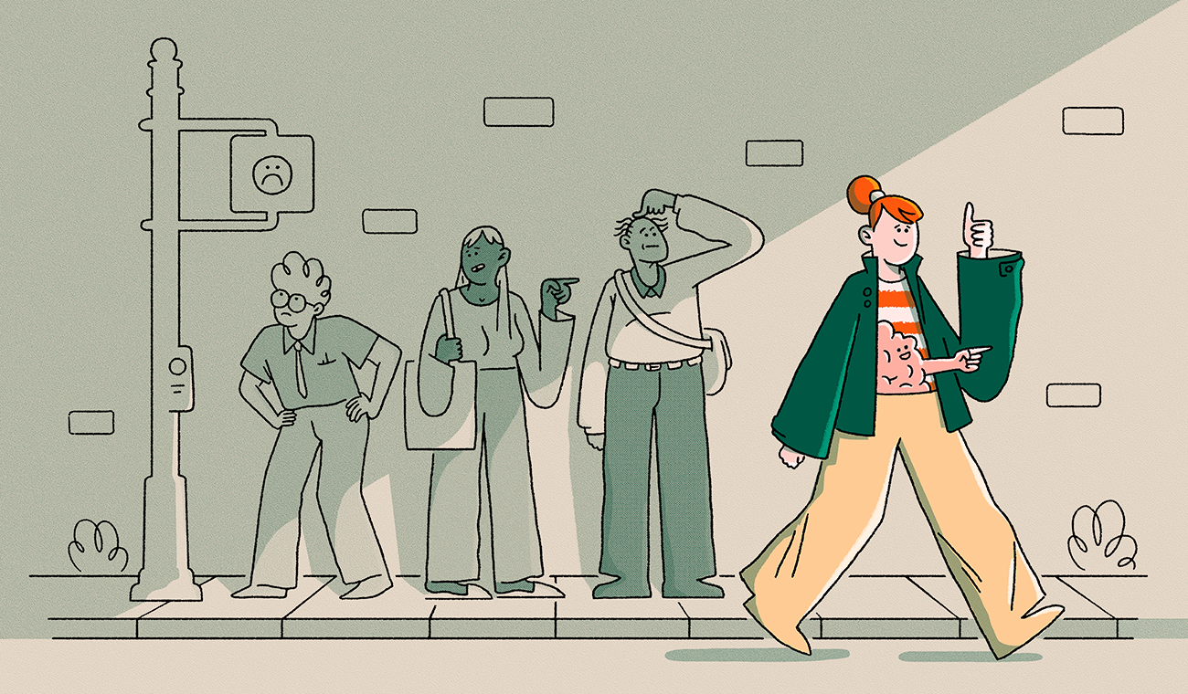 Dropbox: Trust Your Gut //  An illustration for the Dropbox Design Blog in September of 2017.