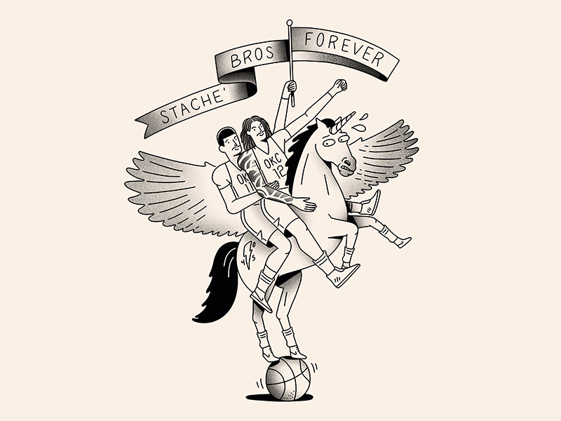 Enes Kanter Stache Bros Gift // Former OKC Thunder Player visited Facebook, so i made him a gift for his visit..