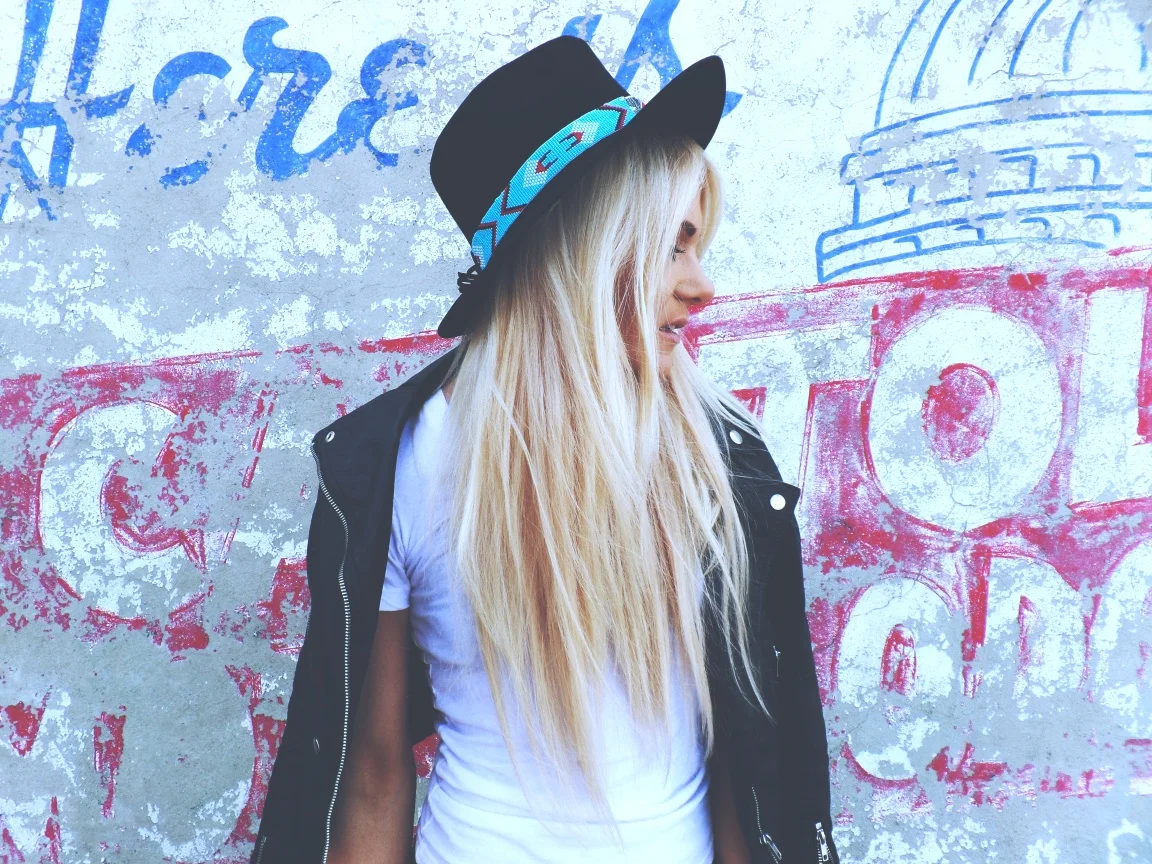 HAT: Seven Seas LEATHER JACKET: H&M WHITE TEE: American Apparel DENIM: G-STAR FLANNEL: PAC SUN SHOES: UNIF