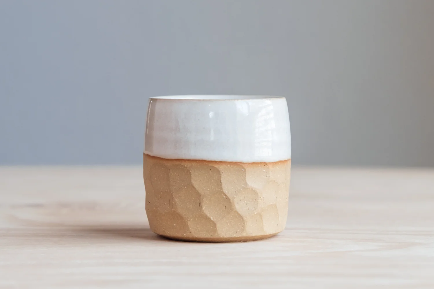 Espresso Cup - Eggshell $14.50 Wholesale | $24 MSRP Approx. 2.75" tall x 2.75" wide, 4oz