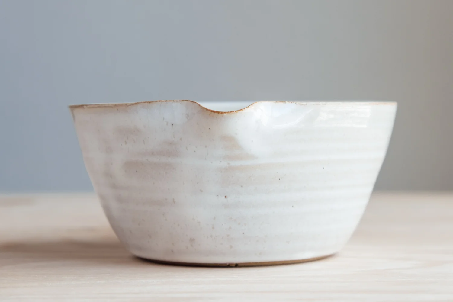 Medium Mixing Bowl - Eggshell $19 Wholesale | $32 MSRP Approx. 3.25" tall x 7" wide