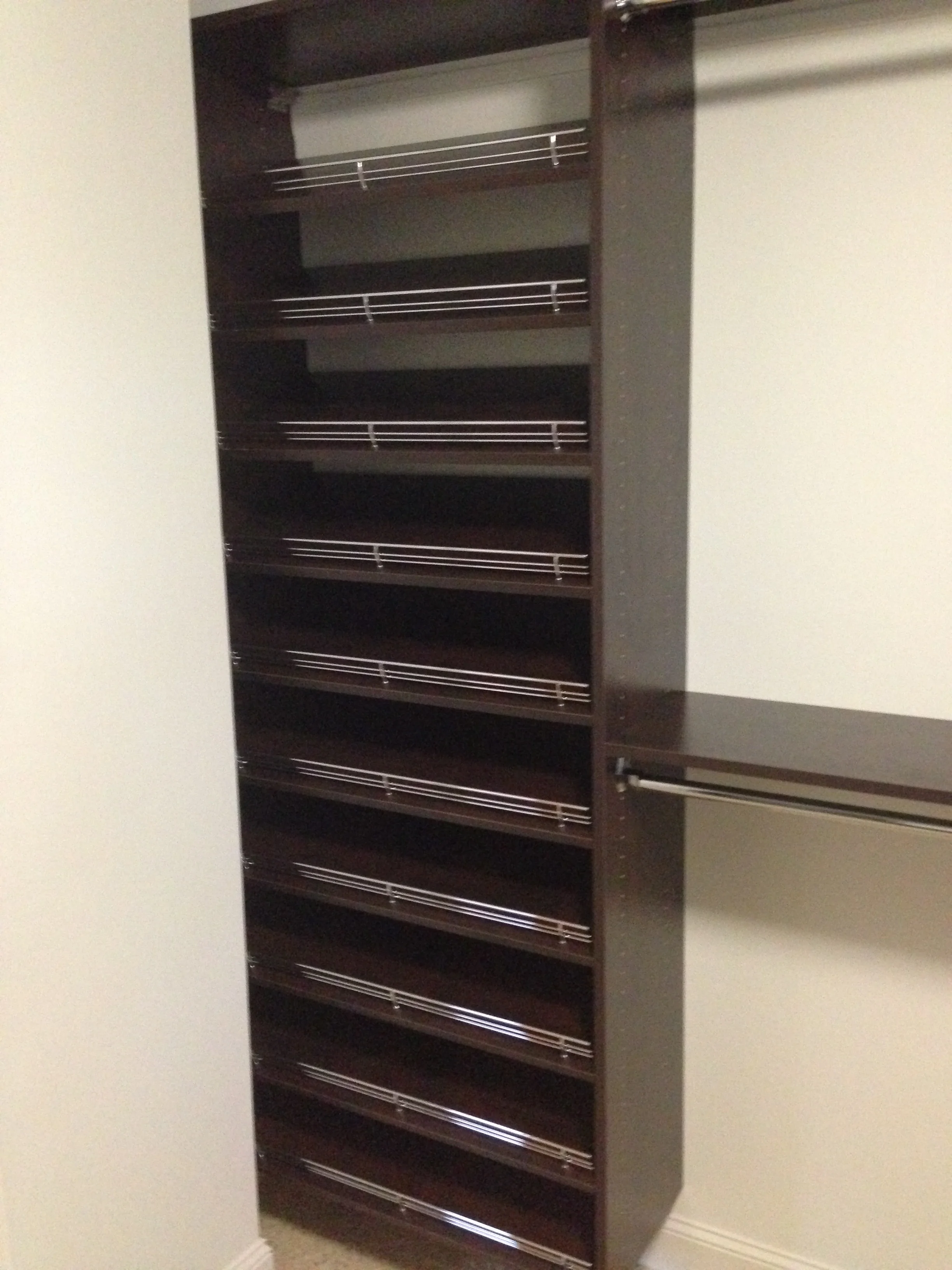 Shoe shelves - Chocolate Pear