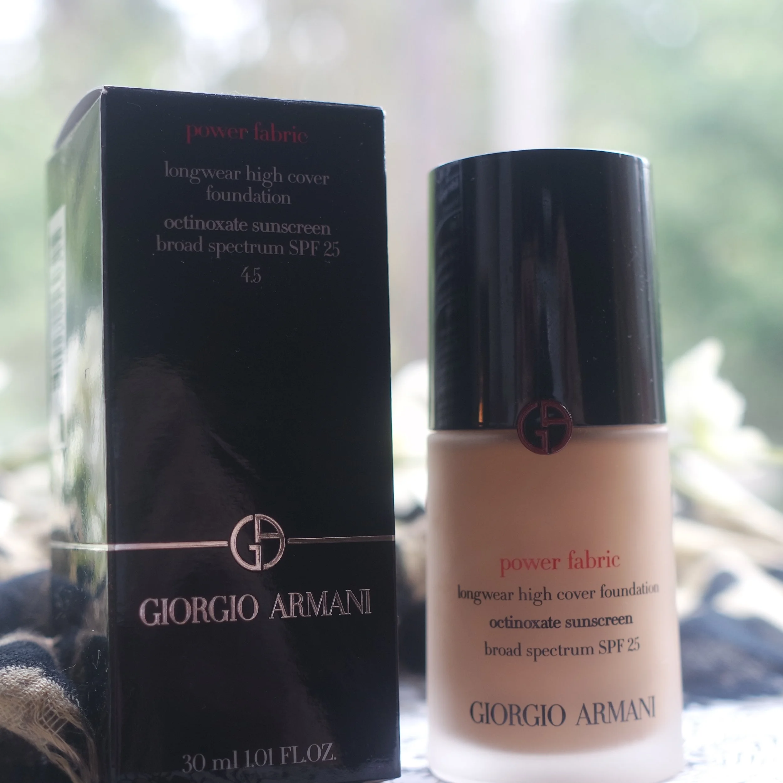 armani power fabric foundation ingredients