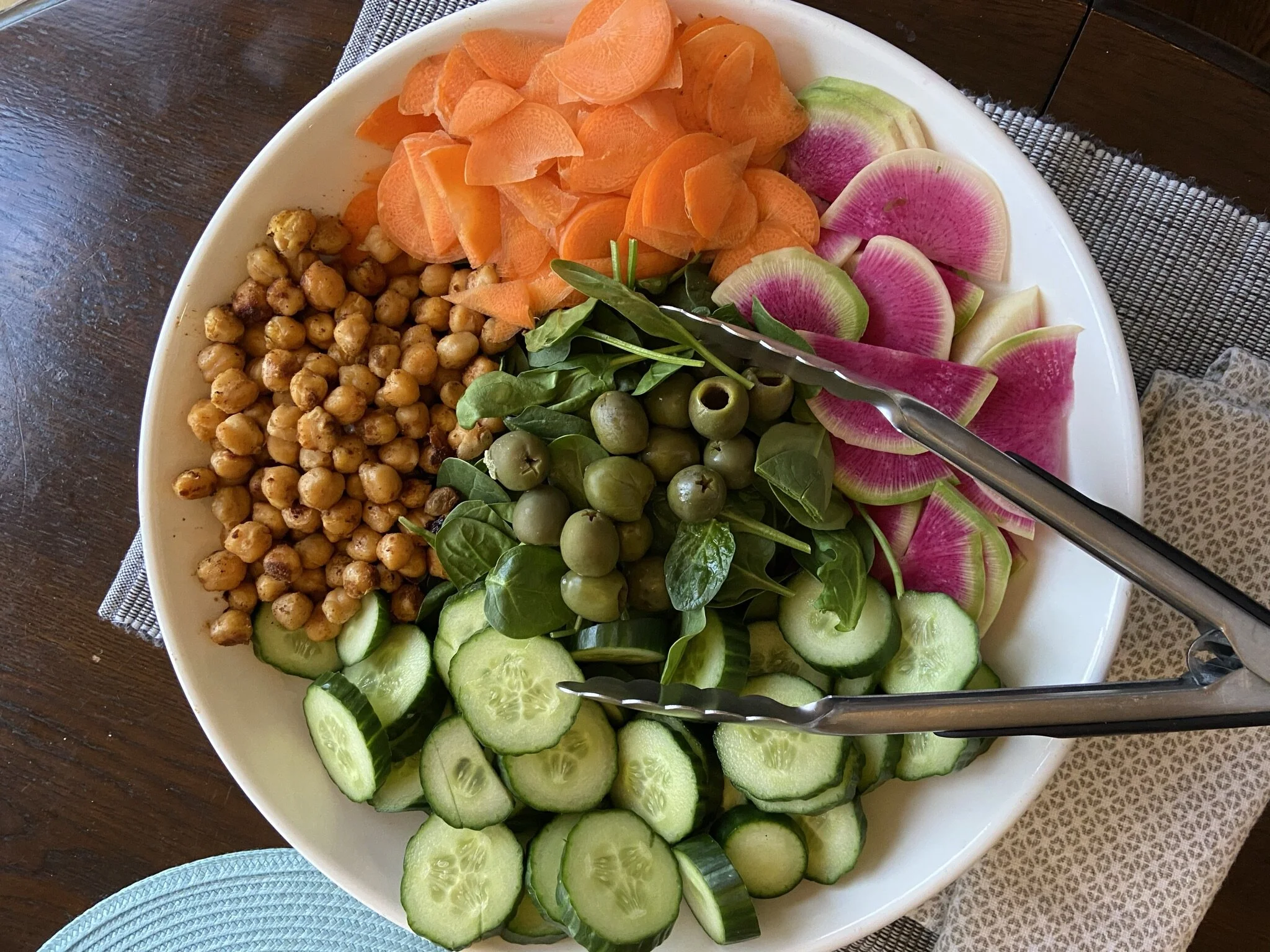 Cumin-Roasted Chickpea Salad with Lemon Tahini Dressing