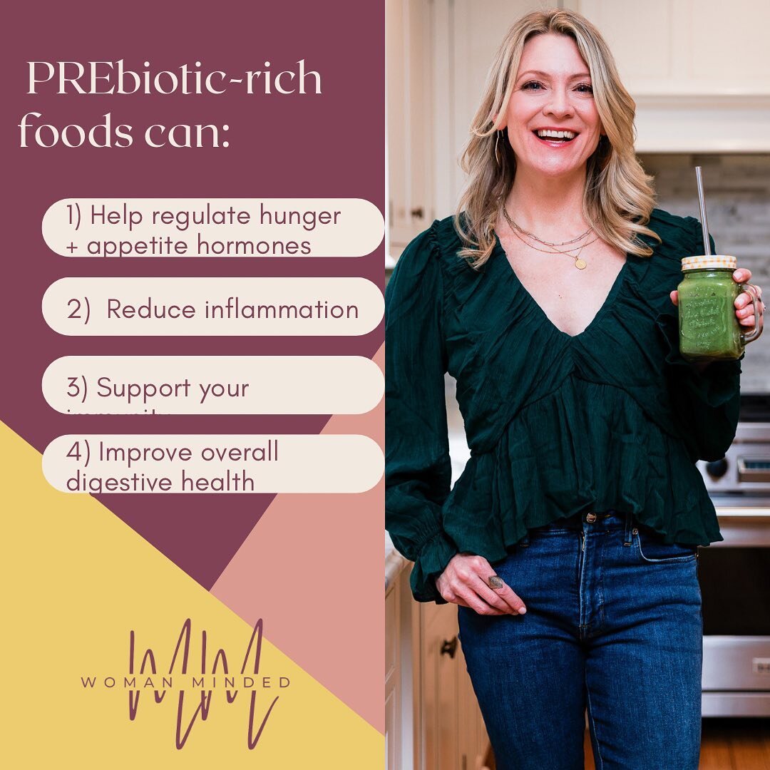 We&rsquo;ve all heard of probiotics for gut health but did you know PREbiotics are key to fueling your probiotics? Prebiotics are plant fibers that nourish good gut bacteria found in your large intestine. They can promote regular bowel movements, red
