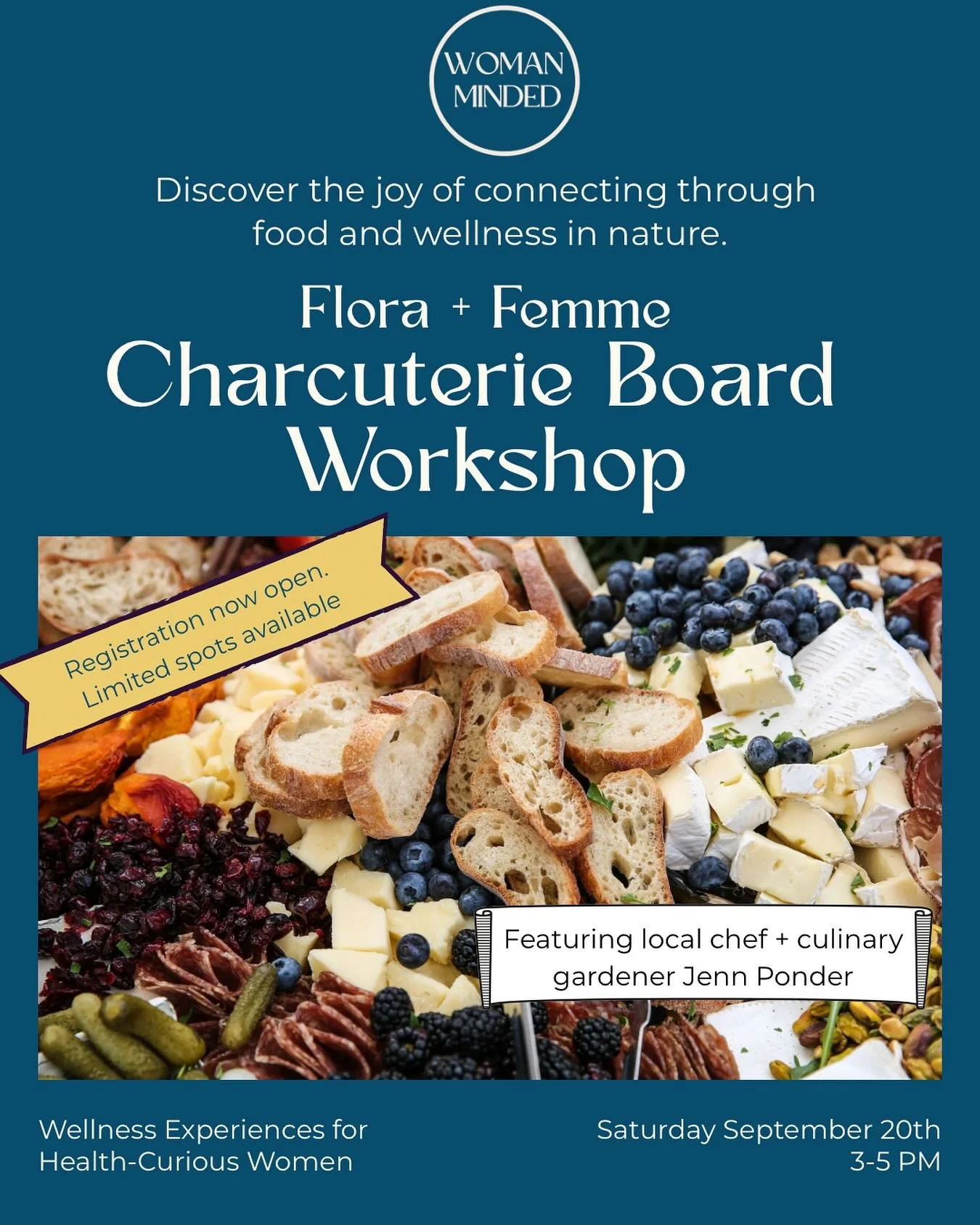 Cheese and crackers are cute and easy but you deserve boards that truly nourish and love you back. 

Get ready to indulge in a delicious afternoon of artisanal snacks and learn to create your own personalized healthy charcuterie board. 

Connect with