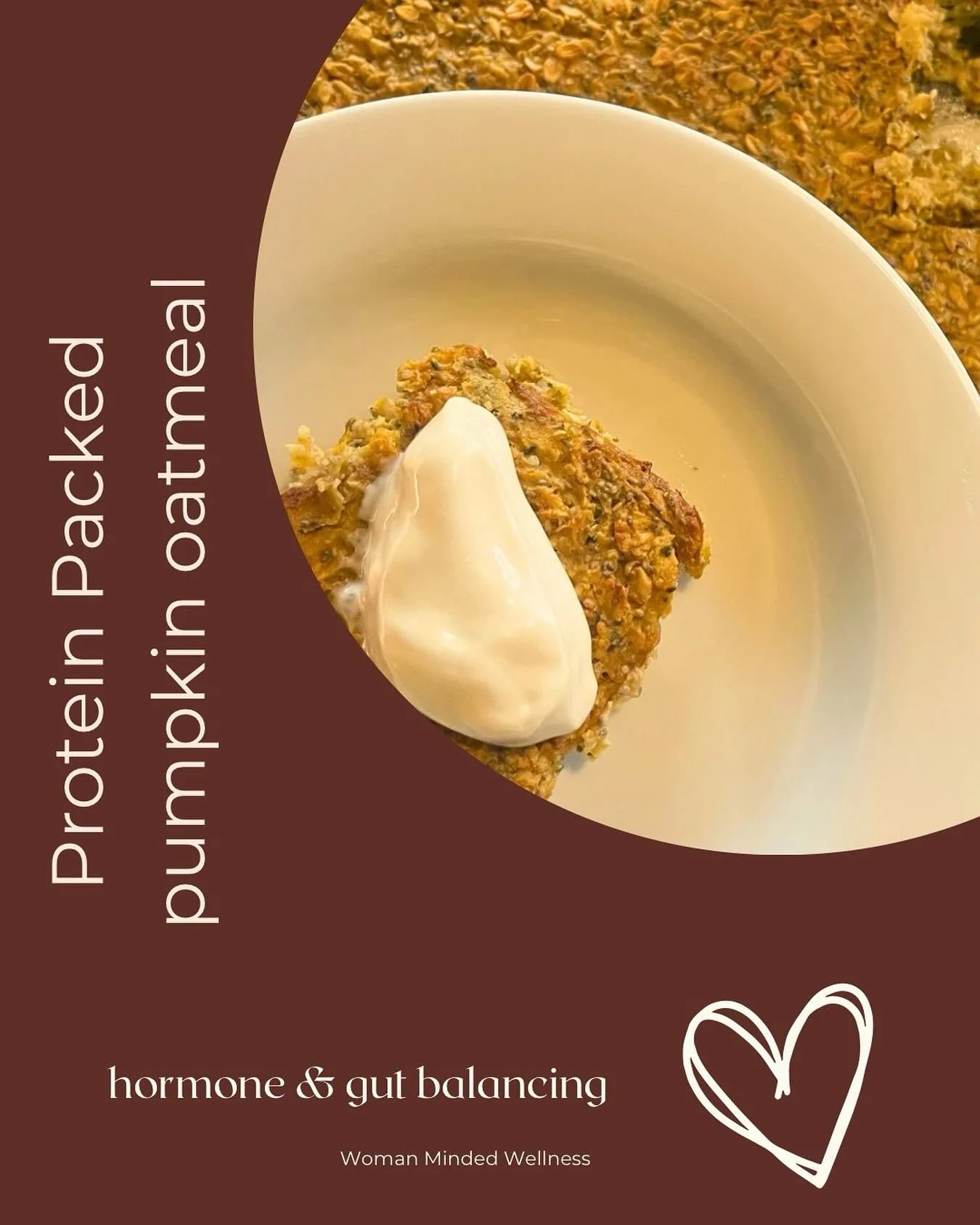 *NEW RECIPE* Protein-packed pumpkin oatmeal. 
This easy meal prep bake will give you all the fall flavors with high protein and high fiber to keep energized and satiated. 
This recipe is perfect for those who love oatmeal but don’t love the c