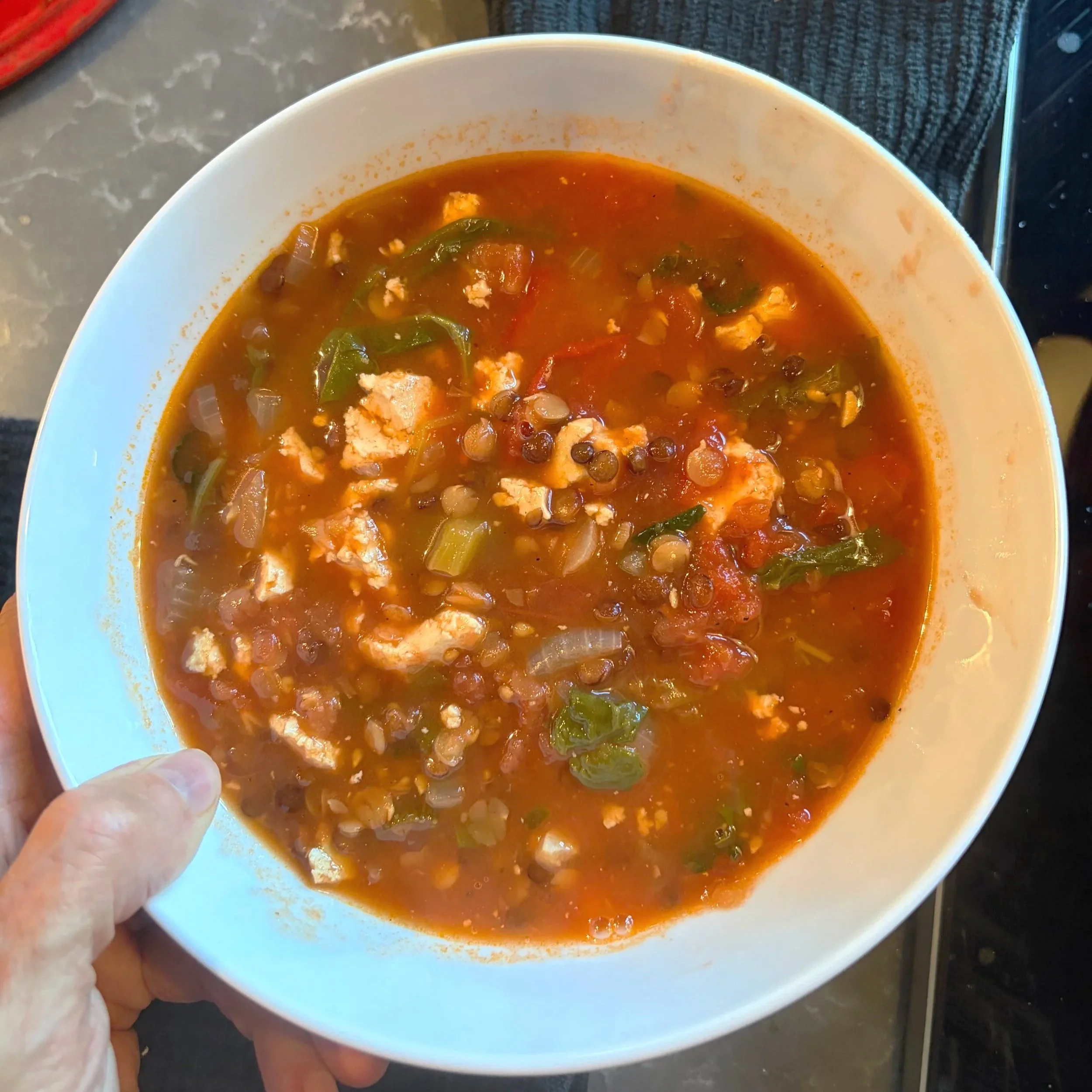 Tomato, Lentil &amp; Sage Soup