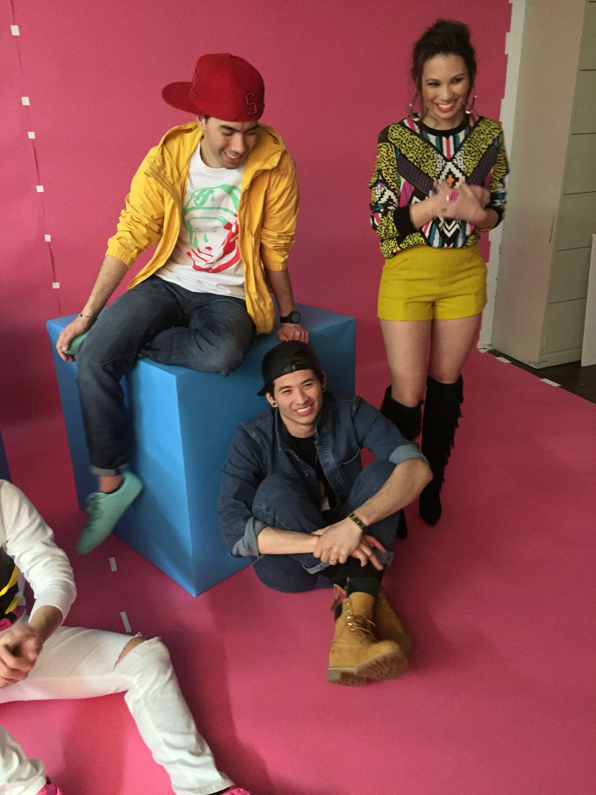 JAGMAC - The gang goofing off on-set