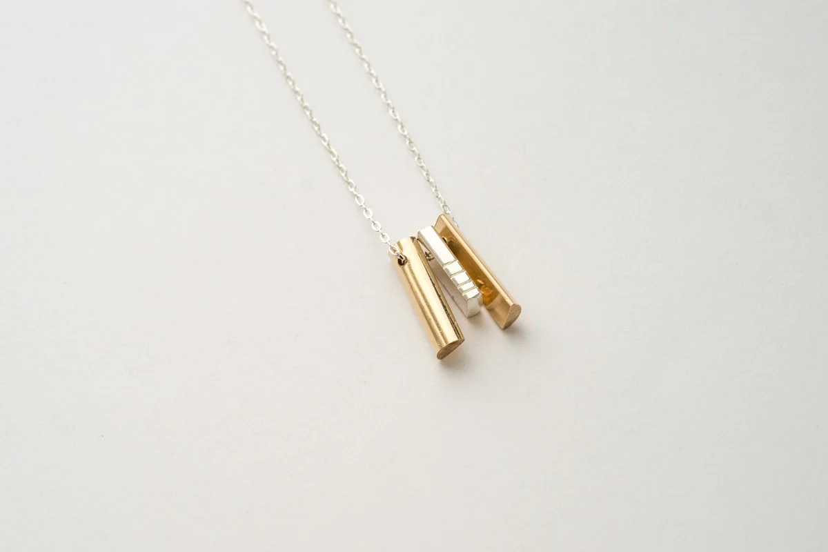 Bars: Gold Filled Pendant 