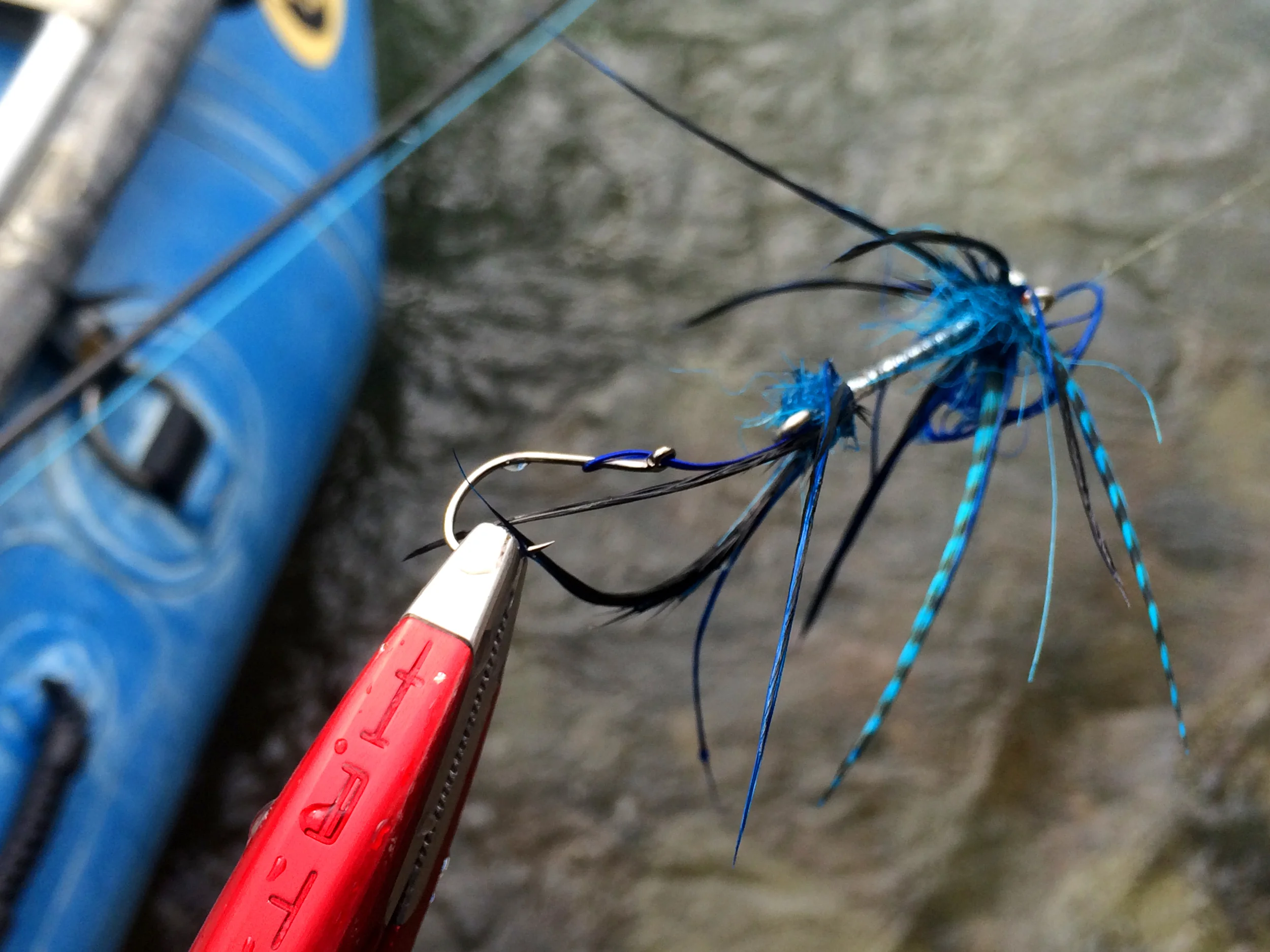 NRS expedition raft. Hatch nomad pliers. Good gear feels better.