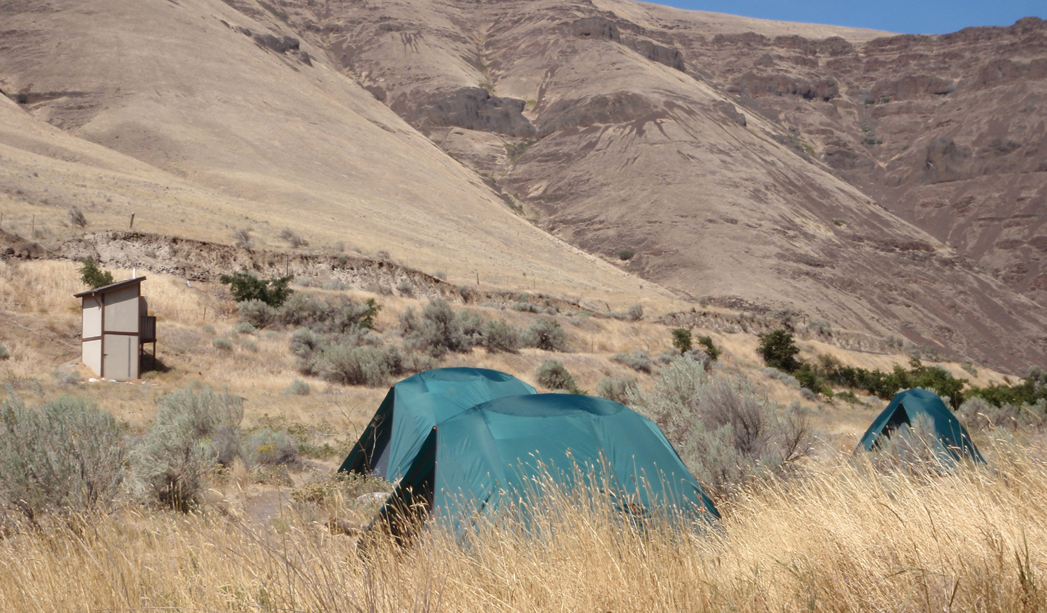 Camped near a pheonix composting toilet - luxury outhouse.jpg
