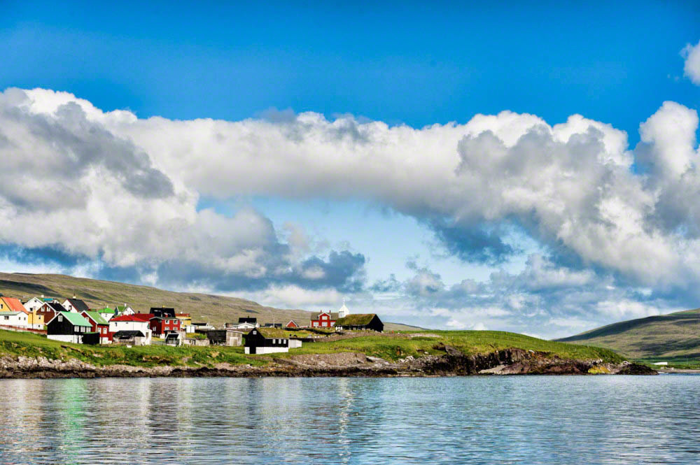 The village Sandur on Sandoy Island