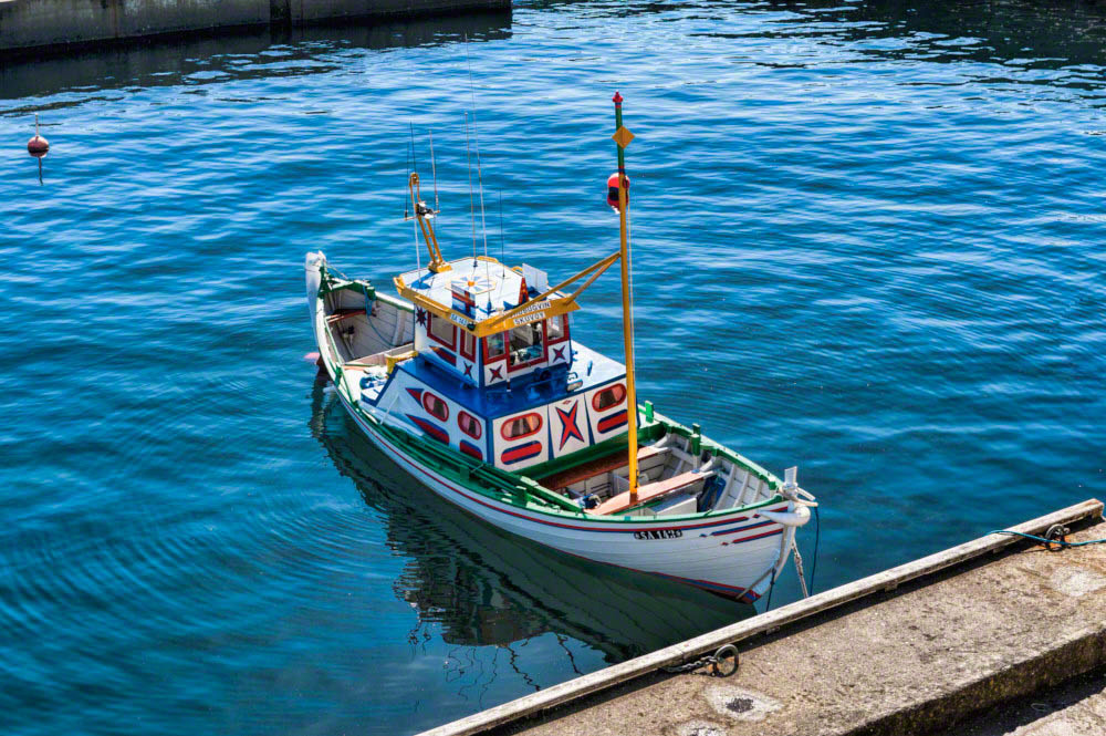 Traditional faroese fishing boat