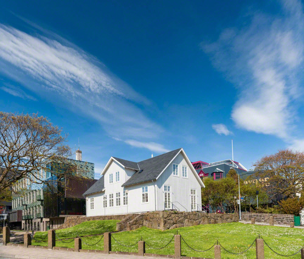 Parliament building in Torshavn