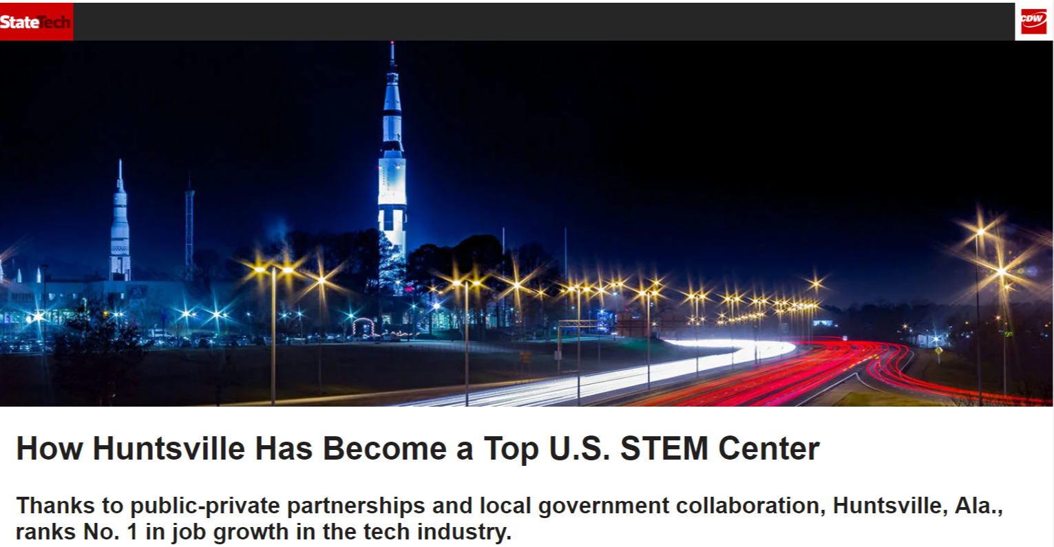 Fastest Growing Tech Hub City in the US Huntsville AL Tech Growth StateTech.png