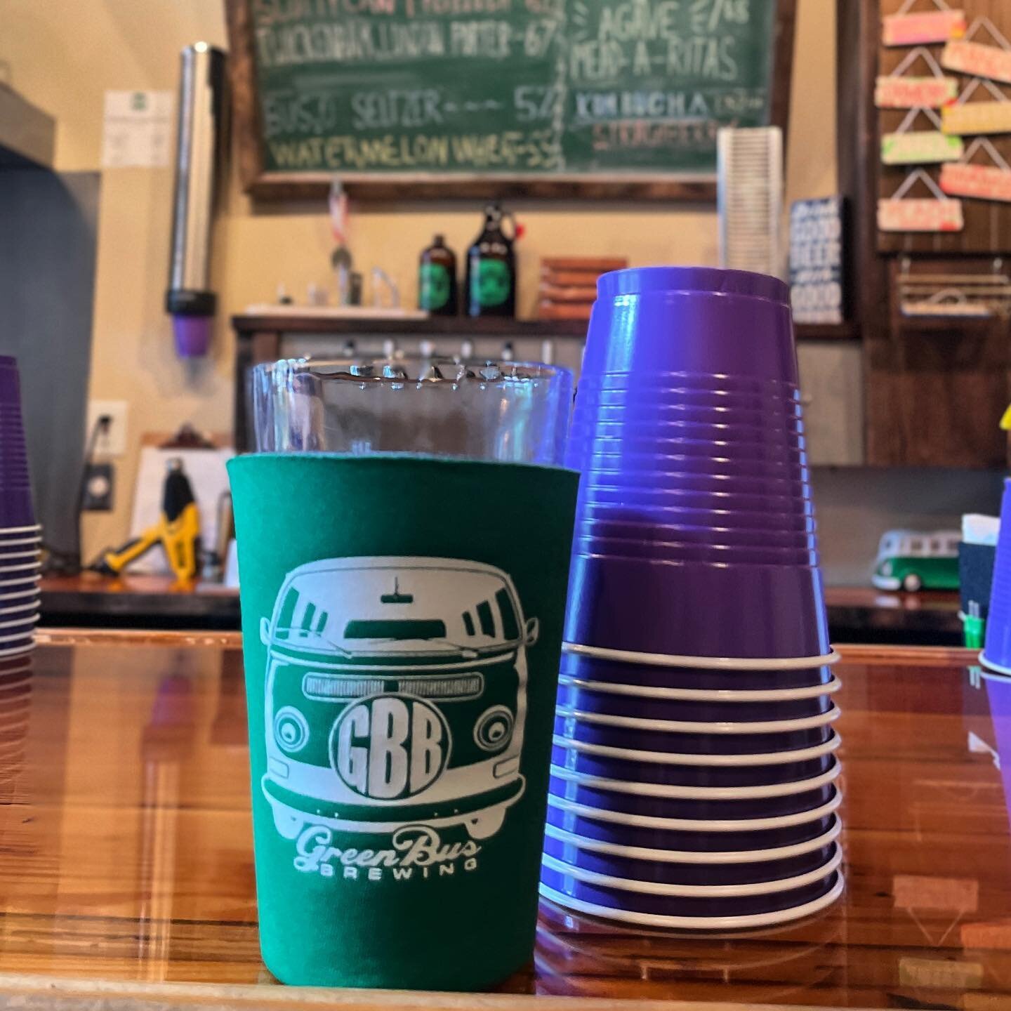 We need this rain to go away. We have some purple cups they we need to enjoy! 
.
.
.
📍@greenbusbrewing
.
.
.
#DHI #CraftBeer #CraftBeerTrail #DrinkLocal #DrinkBeer #ExploreDowntown #visithuntsville #supportlocal #localbreweries #localbrews