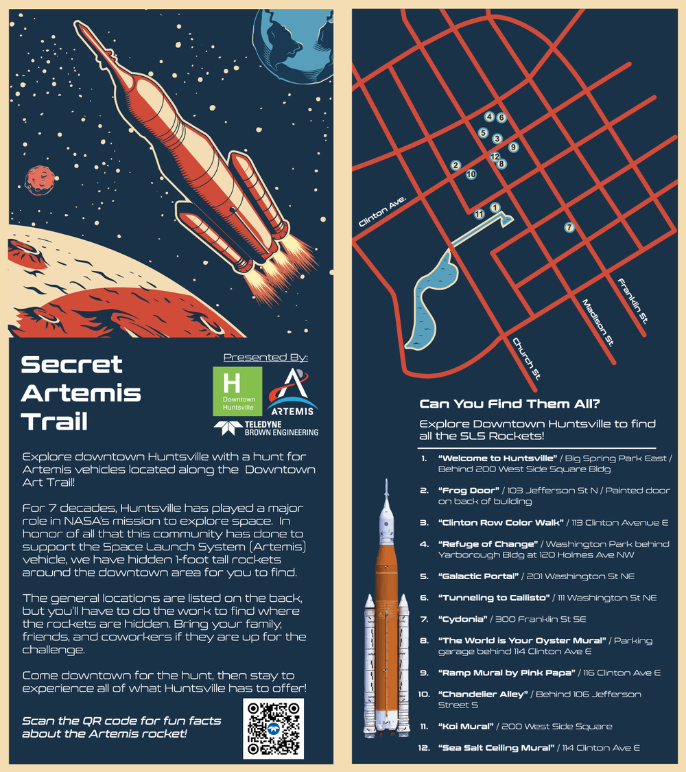 Secret Artemis Trail — Downtown Huntsville