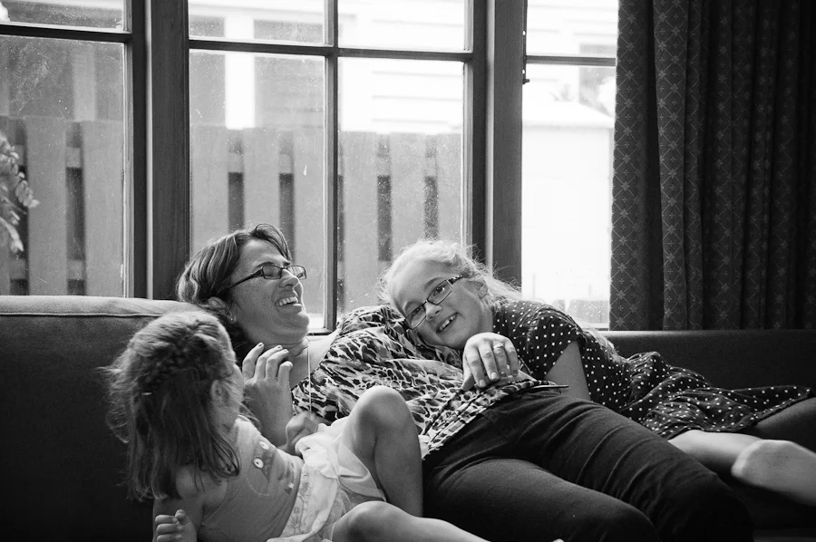 Kelleigh with two of her daughters.