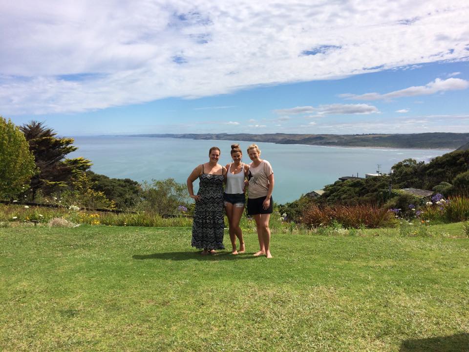 Hannah, Adele, and Leanne on Retreat