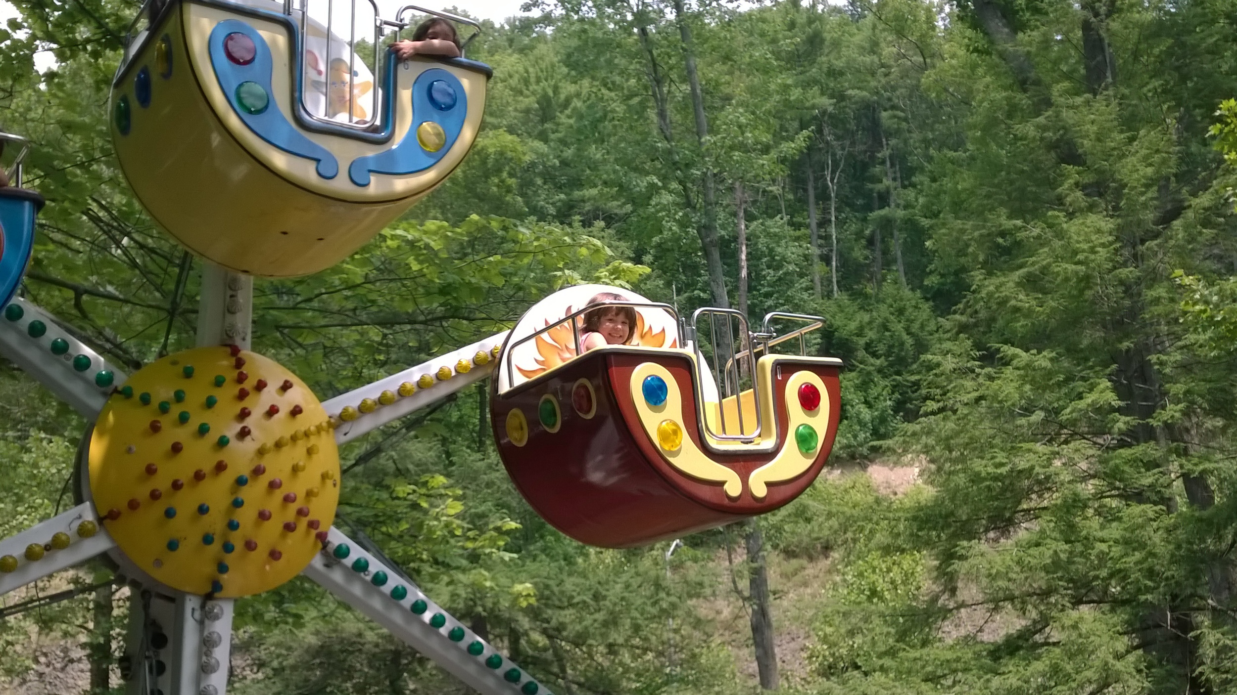 3 yr. old Gianna Carannante enjoying the view from the Kiddie Wheel.