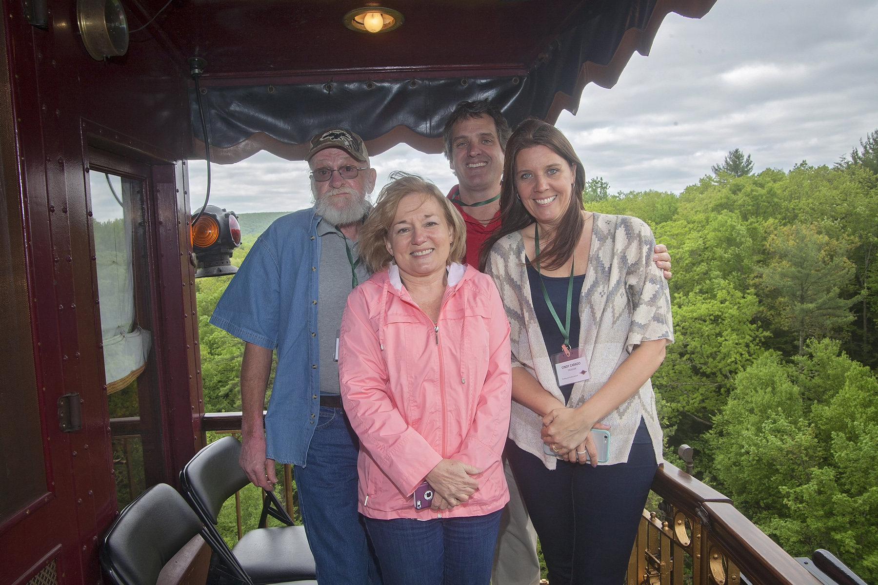 Front row (L to R) – Cheryl Turolis, Cindy Carado Back row (L to R) – Ed Shultz, Mike Garland