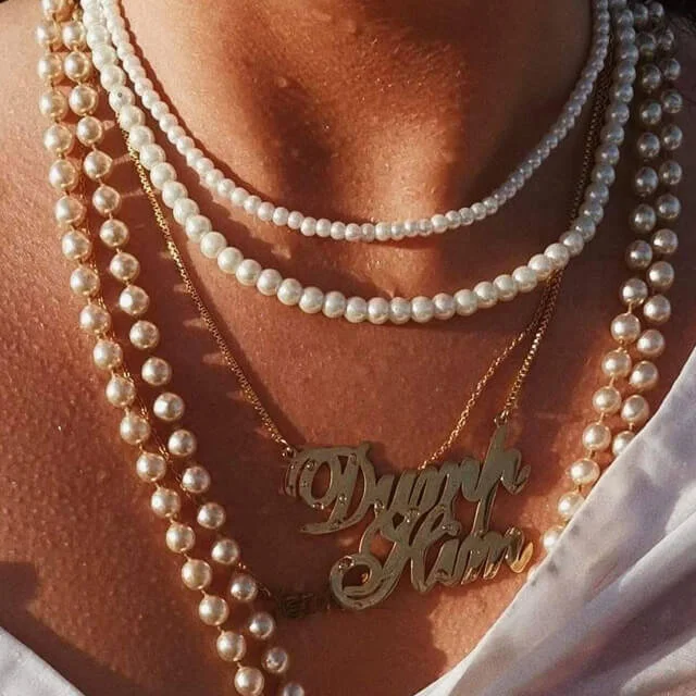 Dump him text halsband guld silver statement smycken online 