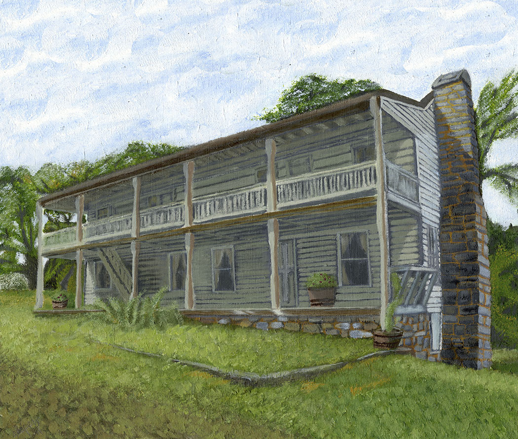 Fort Donelson // Acrylic painting commissioned by Fort Donelson National Battlefield, National Park Service.