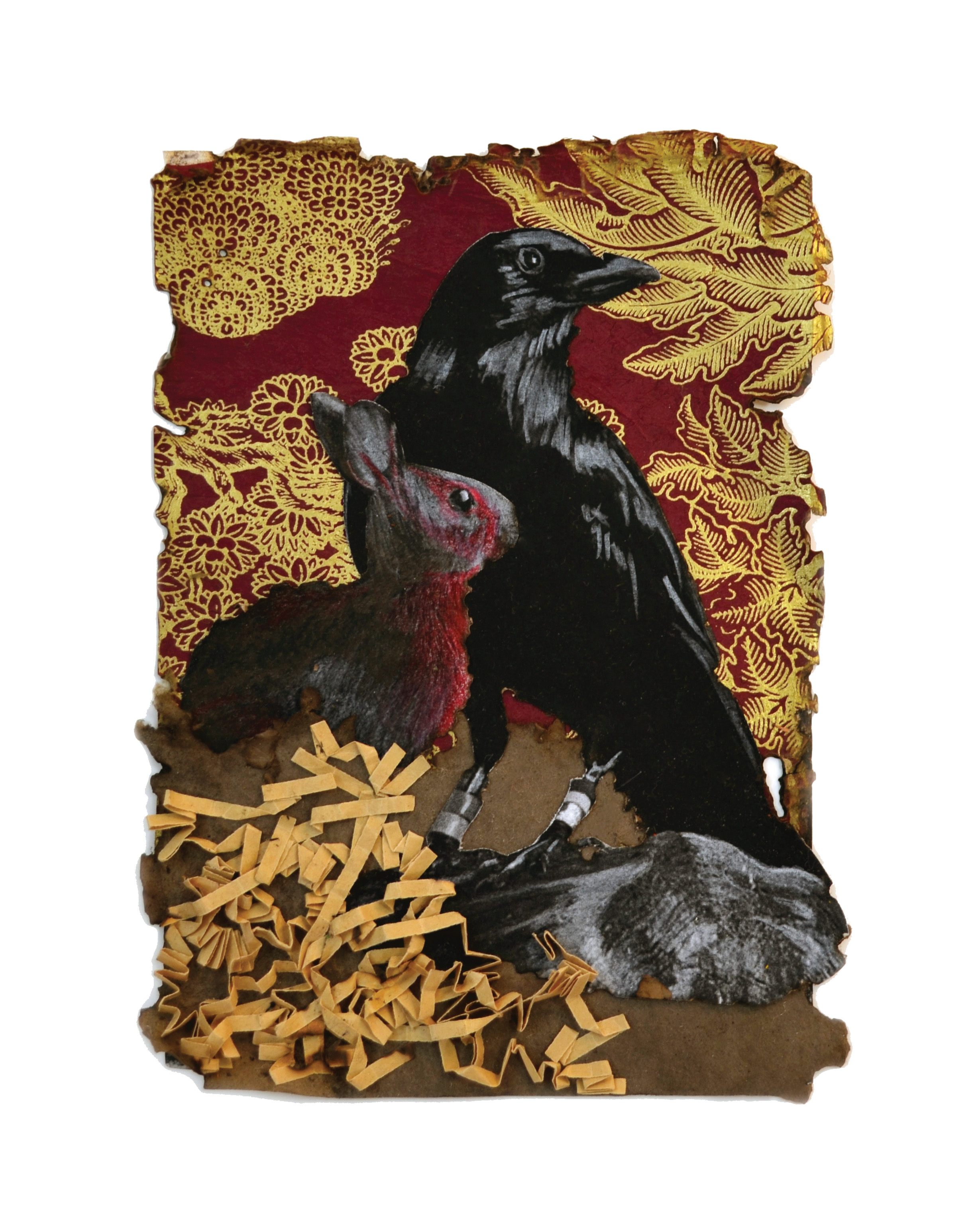 Ferguson 1 of 4 // ~7x5in // Media: kraft paper, graphite, markers, textured papers, & textured paper patterns