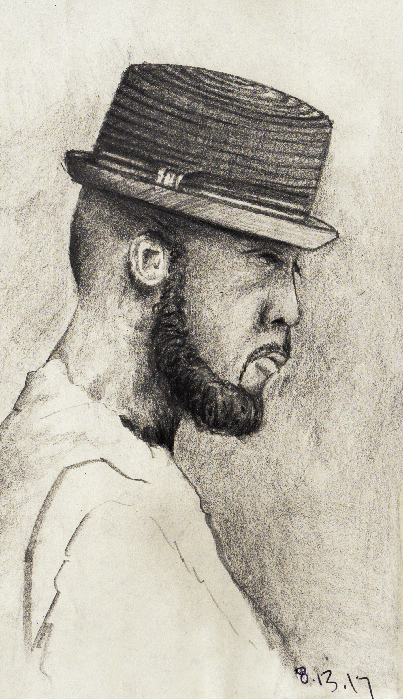 Dapper Man // Sketchbook // Graphite