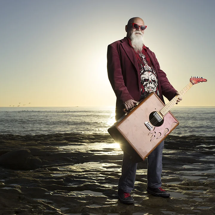 The Blue Wizard at Sunset Cliffs, photo by Tim Mantoani