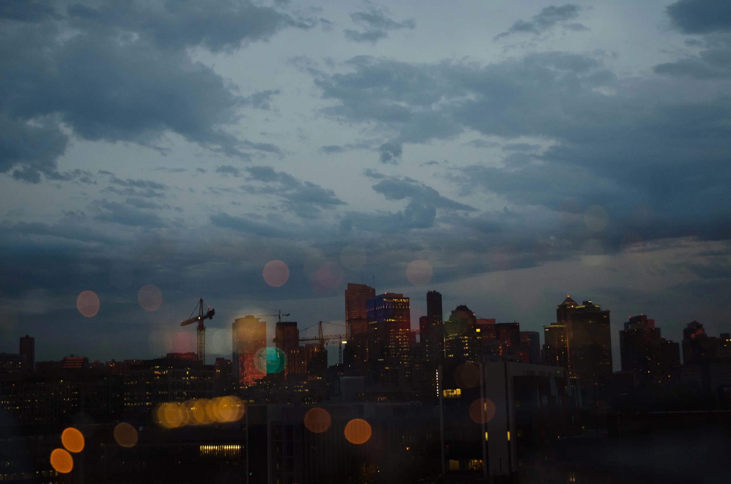 Double exposure of the skyline